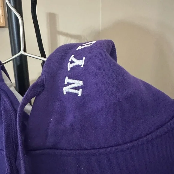 Stadium Athletics Purple NYU Hoodie size medium. Unisex. - Picture 2 of 6